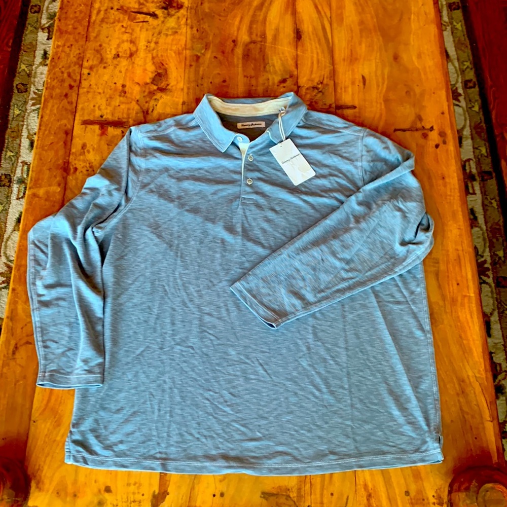 NWT Tommy Bahama Long Sleeve Polo - Men's 1XLB
